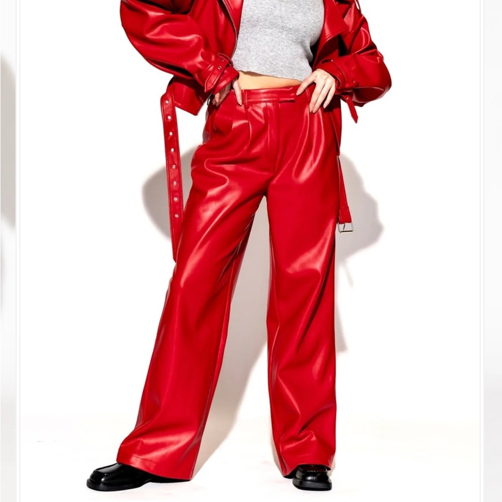 NWT LALA Vegan Leather Pants